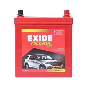 EXIDE MILEAGE MLM42 (ISS) CAR BATTERY LN BATTERIES image 1