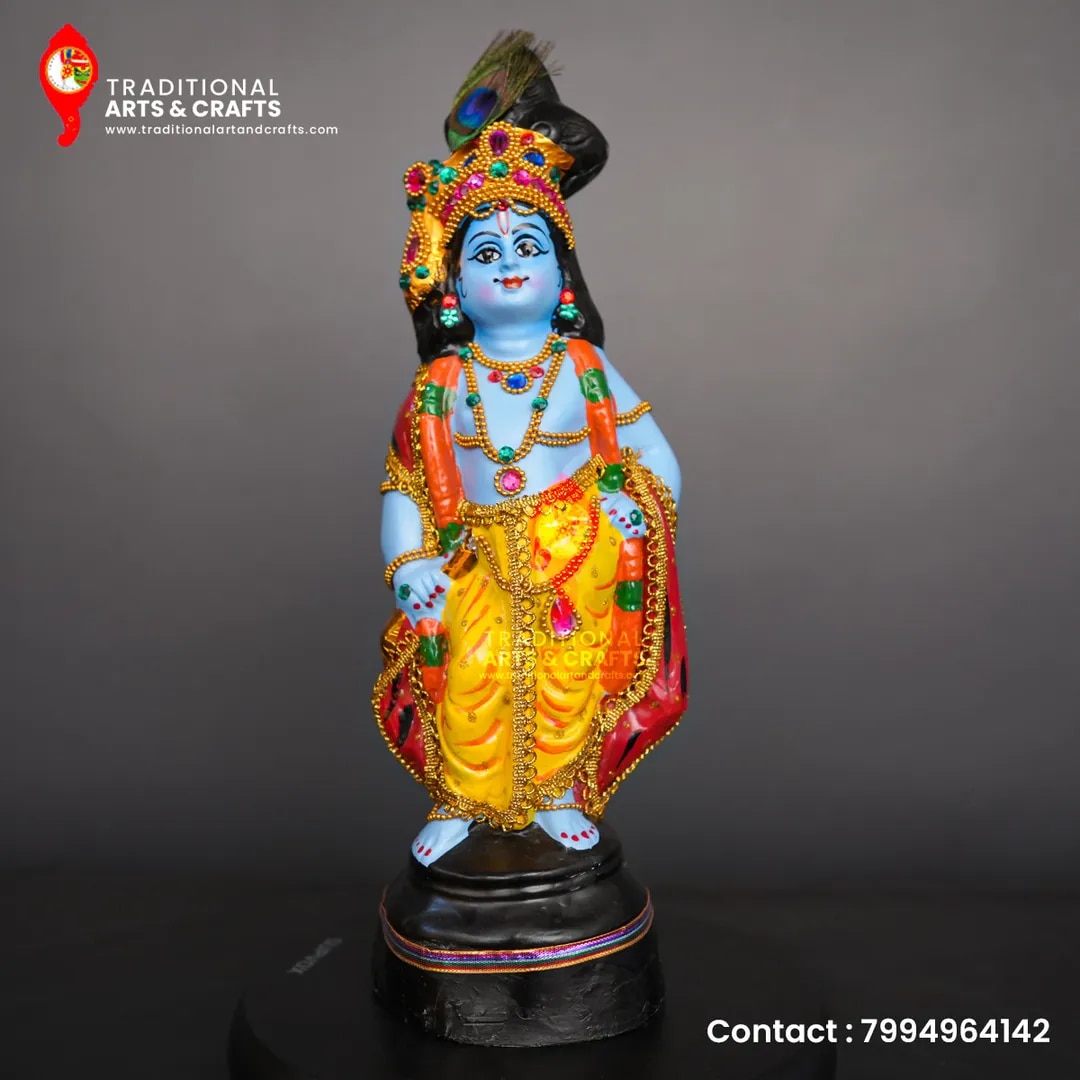 Krishna Statue vittappa Model (Height 18 Inch / 46 Cm /1.5 Feet)) image 1