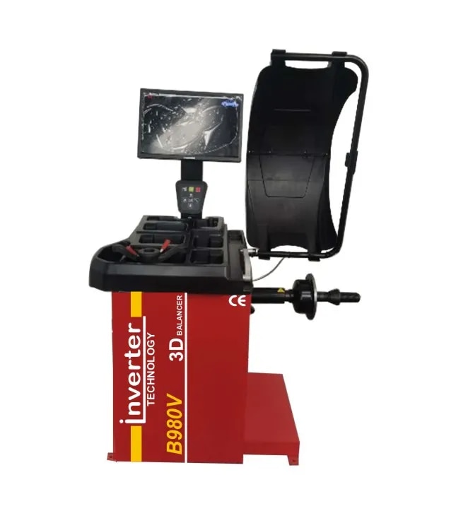 VIDEOGRAPHIC 3D WHEEL BALANCER WITH SONAR SENSOR WITH INVERTER TECHNOLOGY image 1