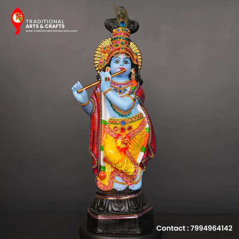 krishna idol online Height (27 Inch , 68 Cm ,2.25 Feet) image 1