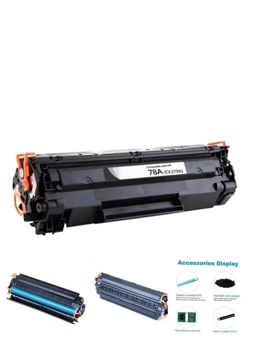 AMS HP78A Black Laser Toner Cartridge Compatible for HP Laserjet P1566,1606DN, LBP-6200D,6230DW (Black) image 1