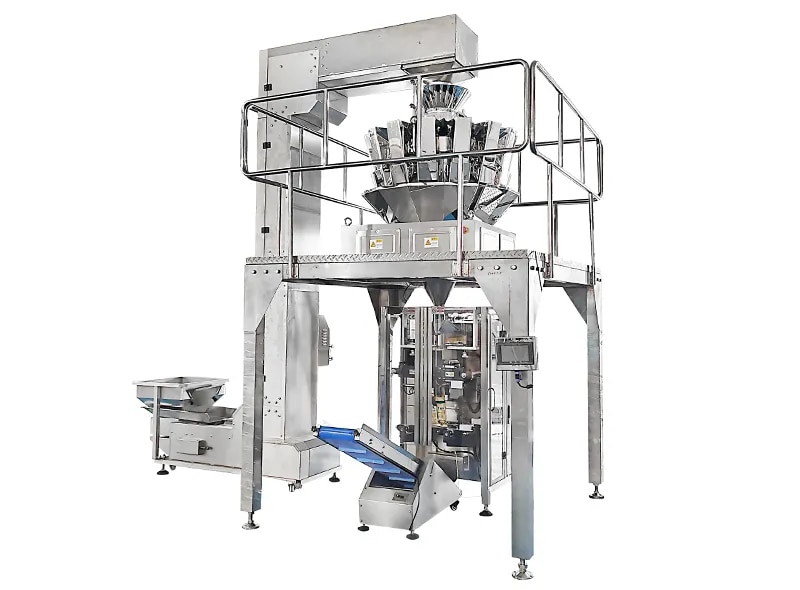 Automatic collar type Pouch packing Machine with Multihead Weigher image 1
