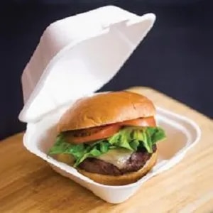 BAGASSE BURGER BOX image 1