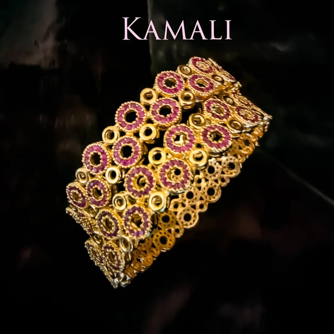 Ruby Stone Bangles image 1