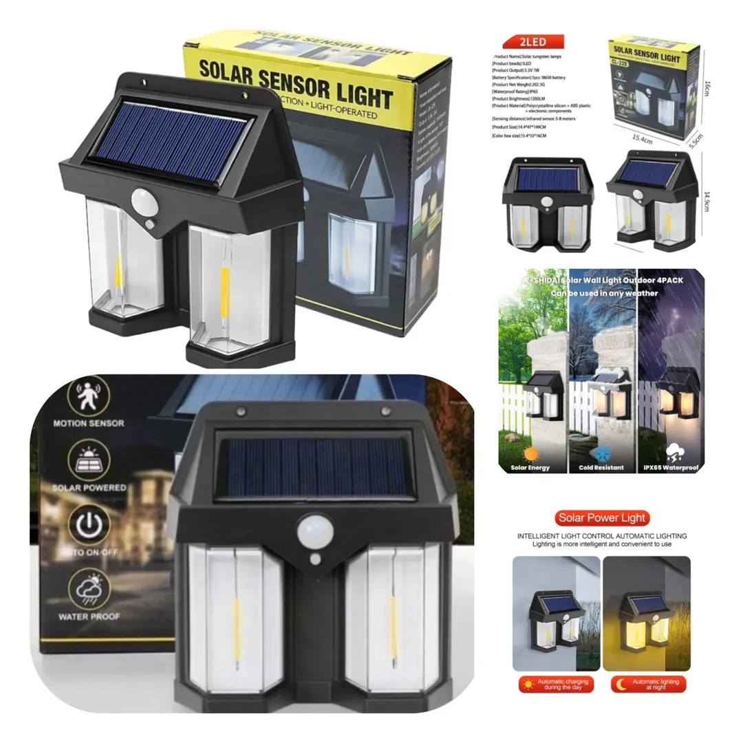 Solar Wall Lamp With Motion Sensor image 1