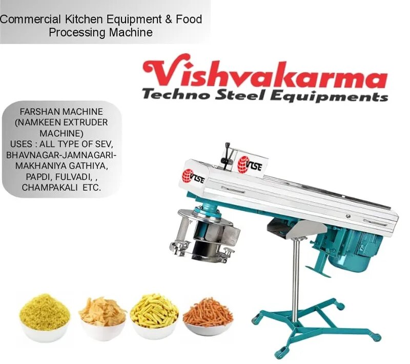 Namkeen (Farsan) Making Machine | Commercial Namkeen Manufacturing Machine | SS 304 | VTSE image 1