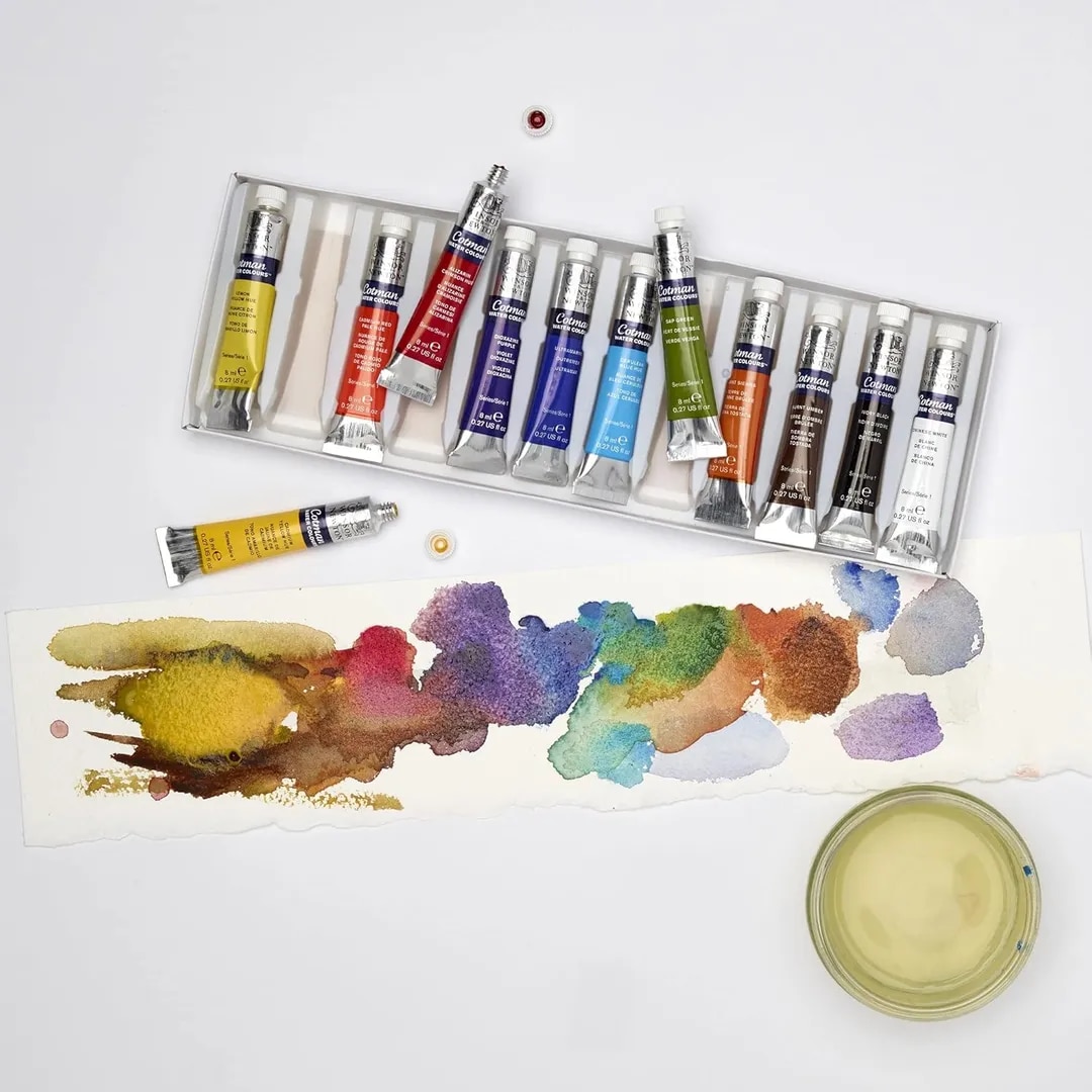 Cotman Water Color Set Of 12 image 1