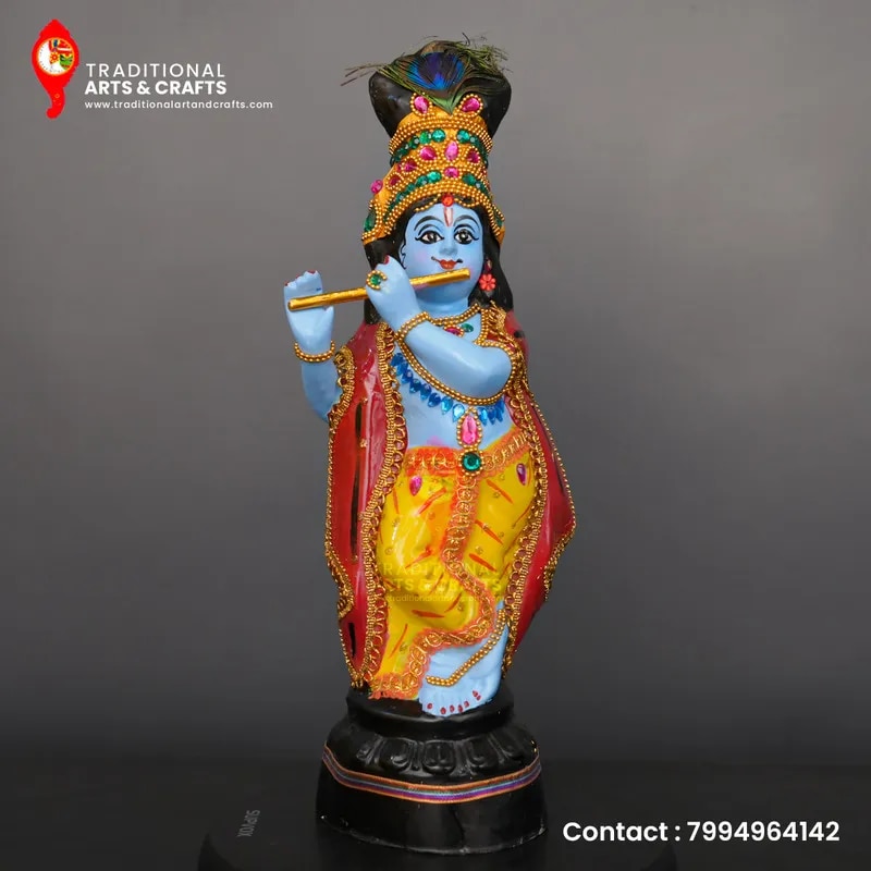 krishna statues(Height 17 inch /44 Cm/1.5 Feet) image 1