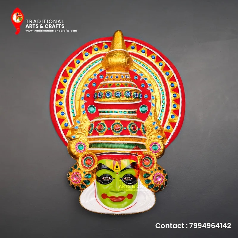 kathakali mask Nalan 27 inch image 1