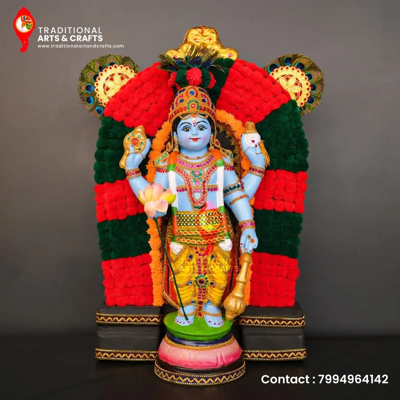 Vanamala Guruvayurappan(Height 3 Feet/36 Inch/91 Cm) image 1