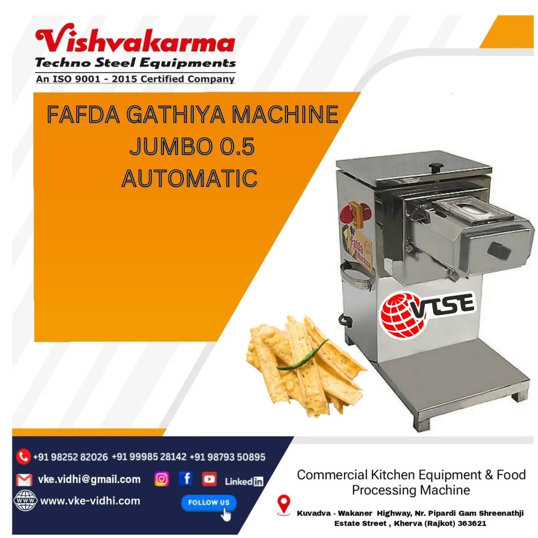 Jumbo Fafda Gathiya Making Machine | Commercial Automatic Fafda Machine | VTSE image 1