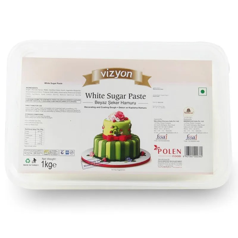 Vizyon Fondant White 1 KG image 1