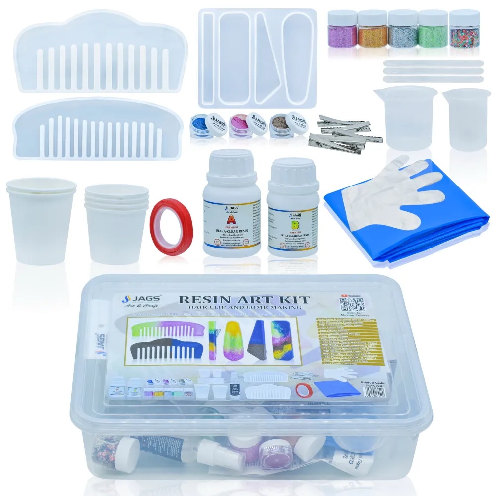 Resin Art Kit for Hair Clip & Comb Making image 1