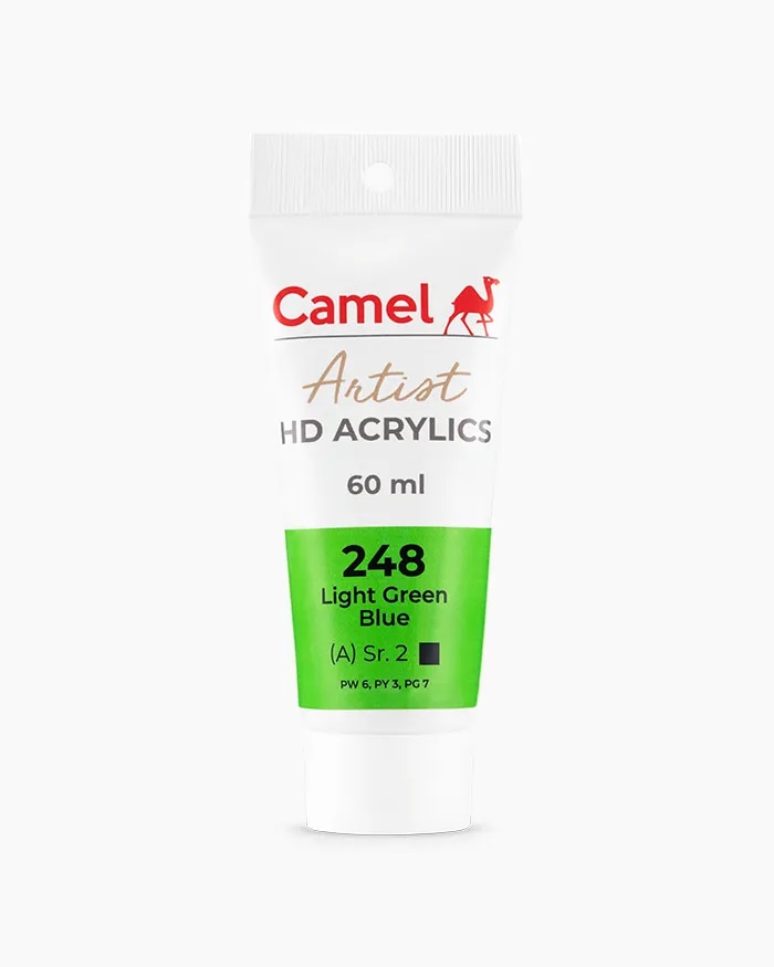 Camel Artist HD Acrylics Tube Light Green (Blue) in 60 ml image 1