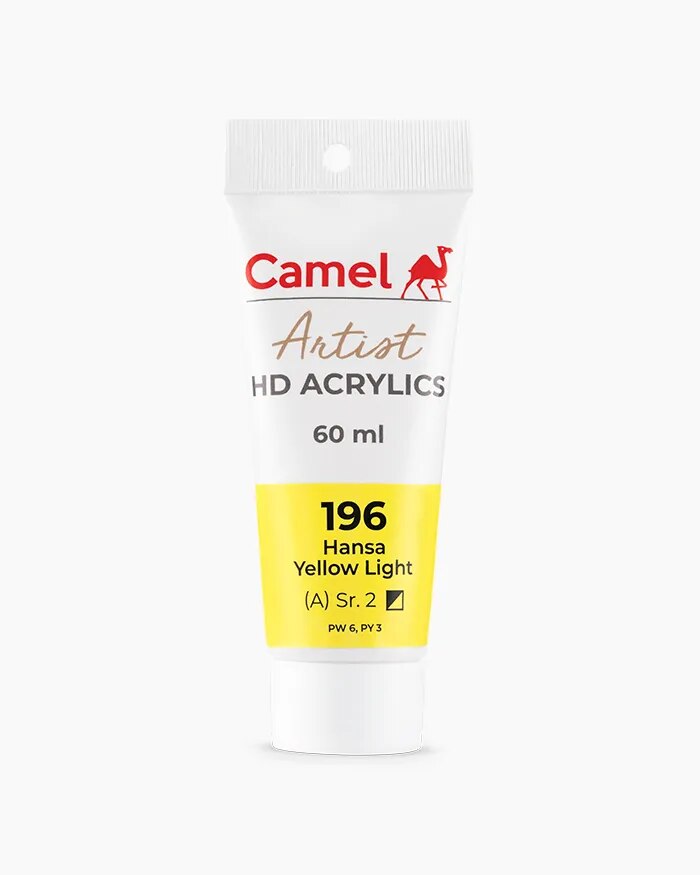 Camel Artist HD Acrylics Tube Hansa Yellow Light in 60 ml image 1