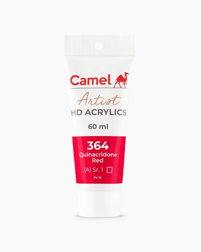 Camel Artist HD Acrylics Tube Quinacridone Red in 60 ml image 1