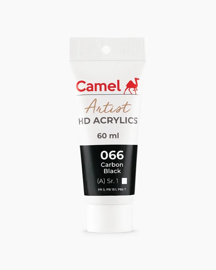 Camel Artist HD Acrylics Tubes Carbon Black in 60 ml image 1