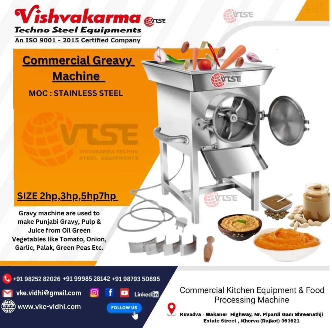 Commercial Gravy Machine Pulverizer | SS 304 Gravy Making Machine | VTSE image 1