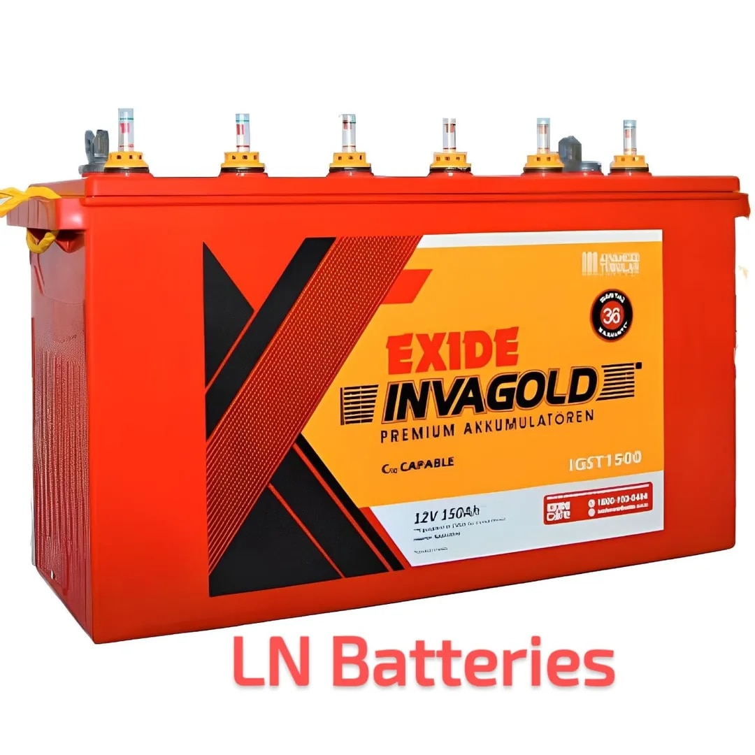 Exide Battery 150Ah INVA GOLD IGST1500 Inverter And Ups image 1