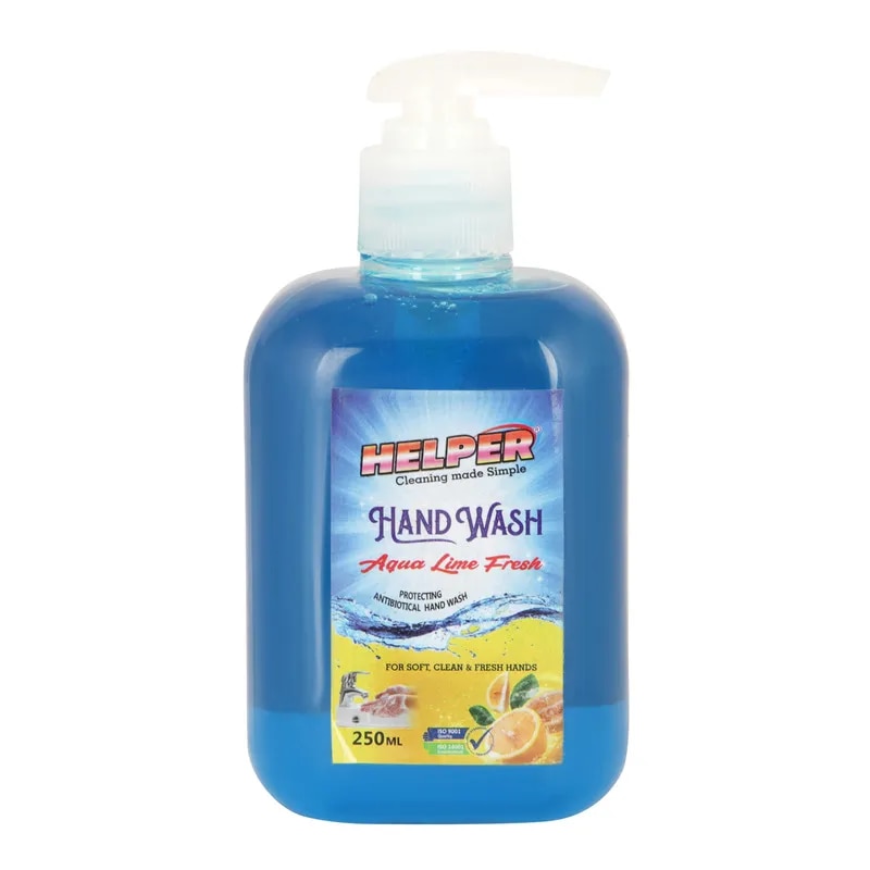Hand Wash Liquid With Pump, Aqua Lime Fresh-250ml. Bottle image 1
