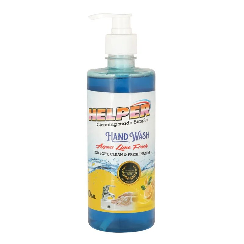 Hand Wash Liquid With Pump, Aqua Lime Fresh-500ml. Bottle image 1