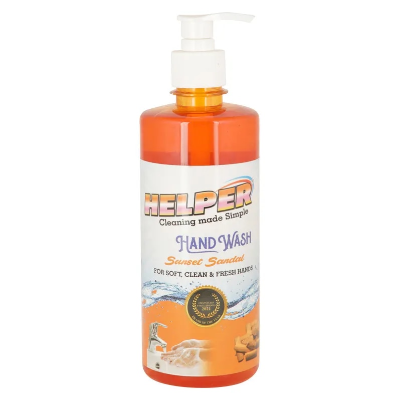 Hand Wash Liquid With Pump,Sunset Sandal -500ml. Bottle image 1