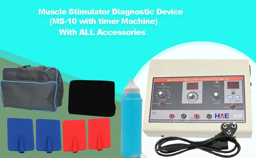 ms10 Muscle Stimulator Diagnostic Physiotherapy Machine MS-10 with timer Electrotherapy Device image 1