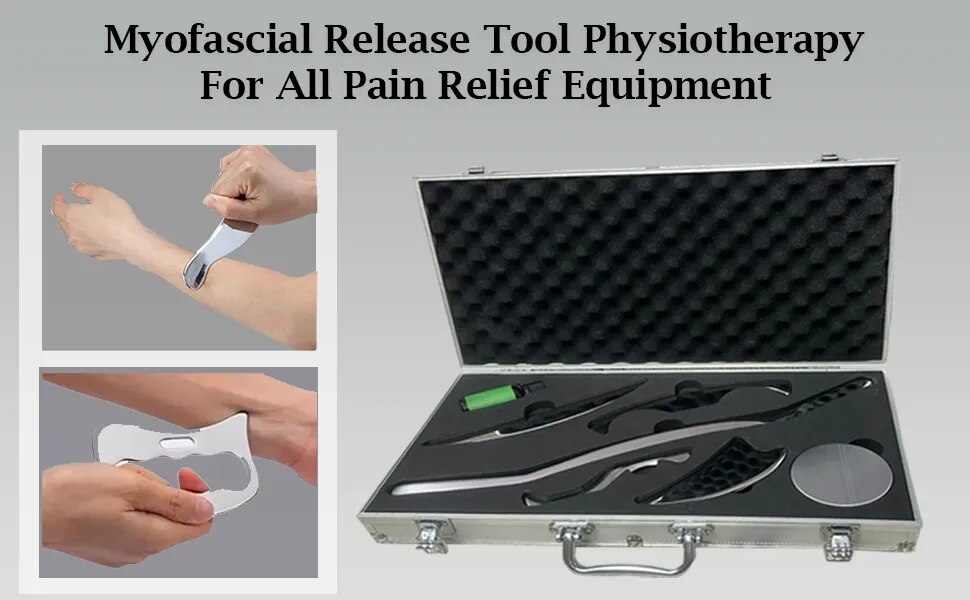 Myofascial Release Tool kit ). Stainless Steel Physiotherapy Equipment image 1
