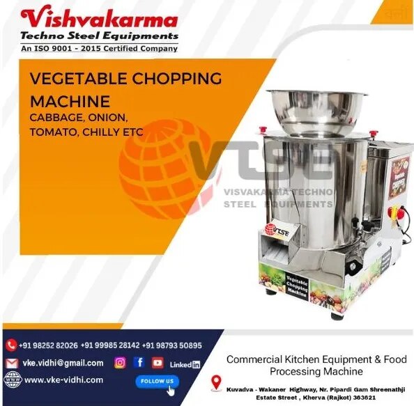 Commercial Vegetable Chopping Machine | SS 304 Vegetable Cutter Machine | VTSE image 1