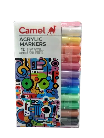 CAMEL ACRYLIC MARKAR 12 SHADES image 1