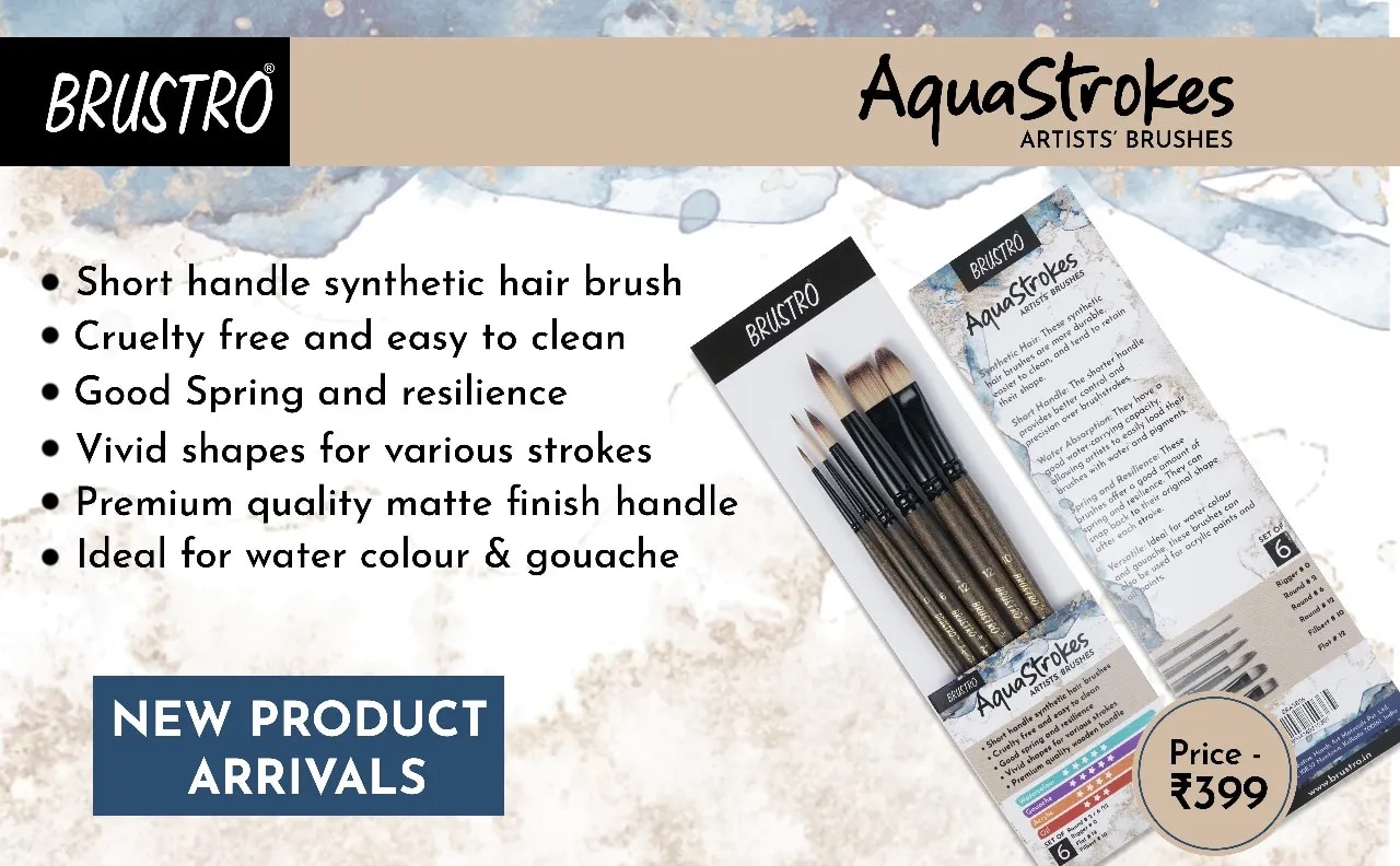 Brustro Artists’ AquaStrokes Brushes image 1