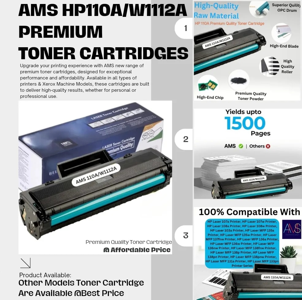 HP 110A Compatible Toner Cartridge With Chip image 1