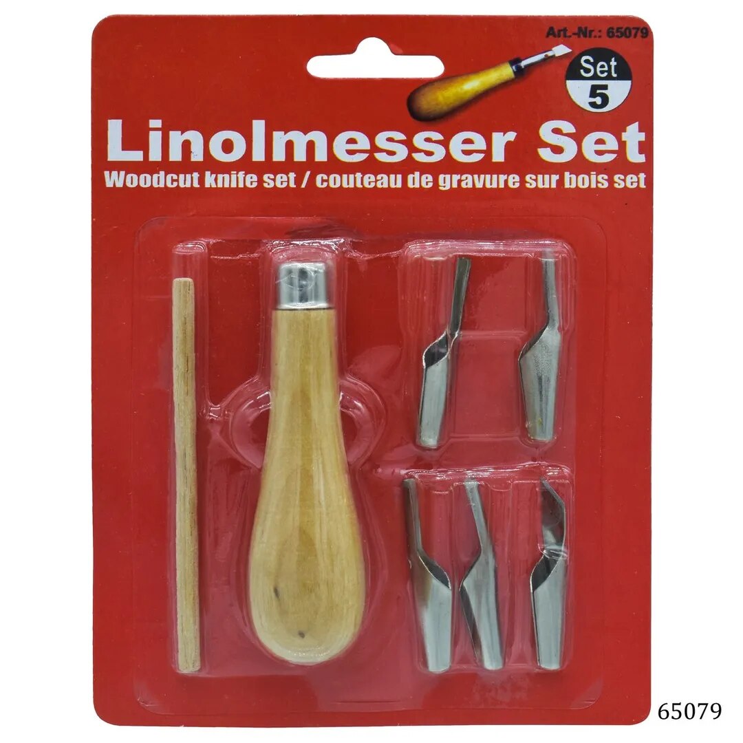 Linolmesser Set Woodcut Knife Set 5 image 1