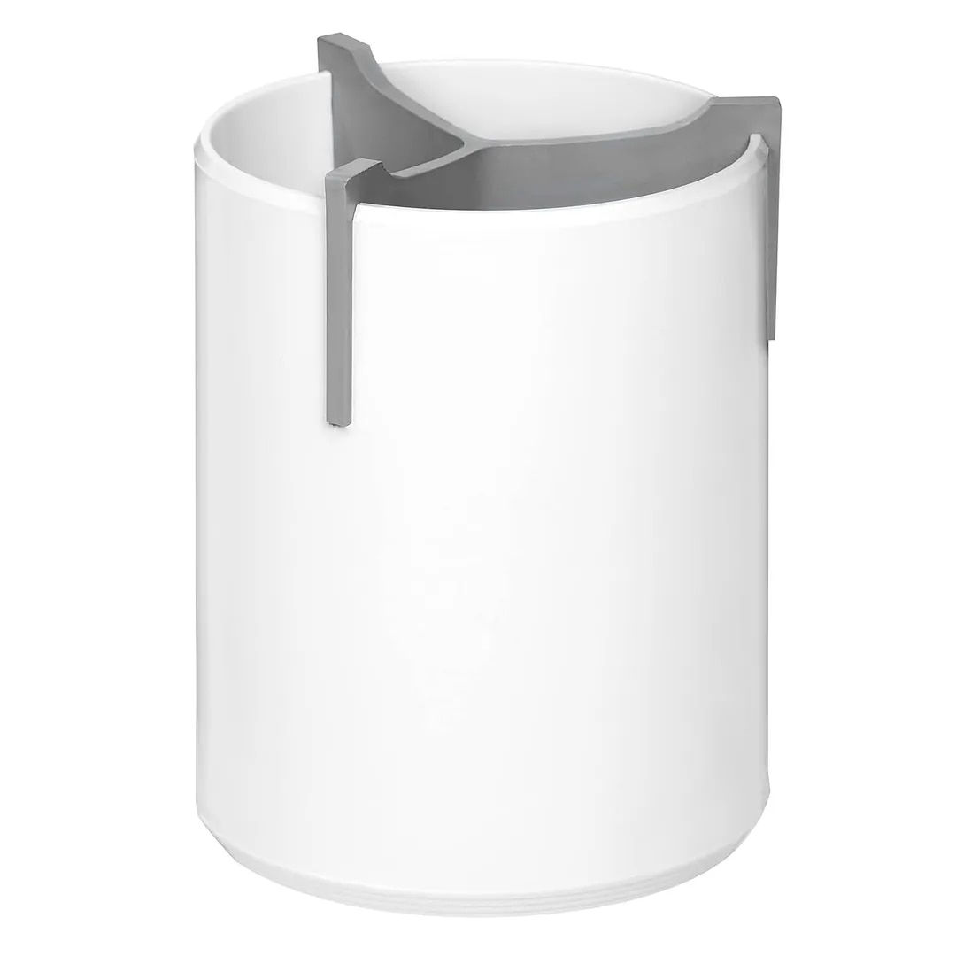 Sysmax Pencil Holder 3 Compartment White & Grey Also Useful for Cosmetics & Other Accessories Desk Organiser image 1