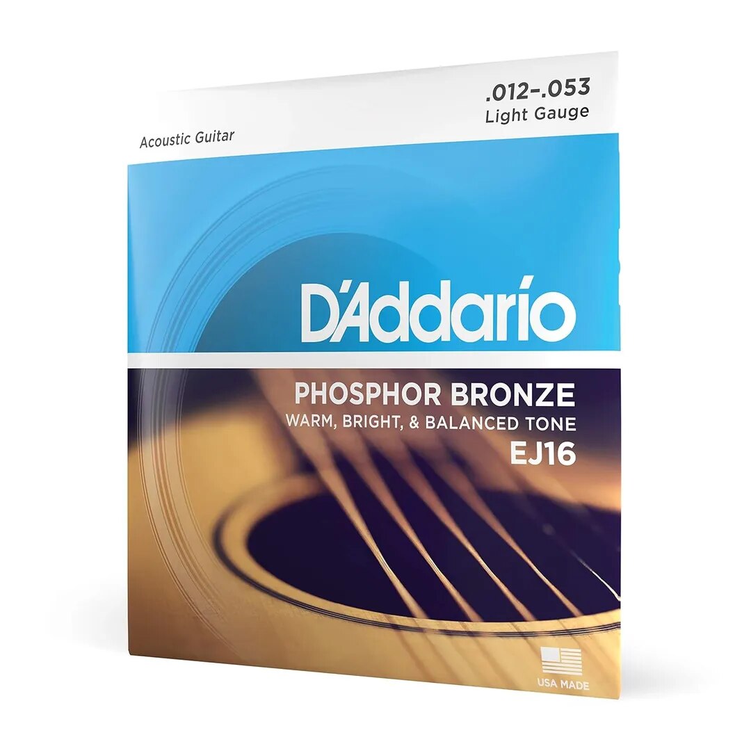 D'Addario EJ16 Acoustic 12-53 Light Guitar StringsD'Addario EJ16 Acoustic 12-53 Light Guitar Strings image 1