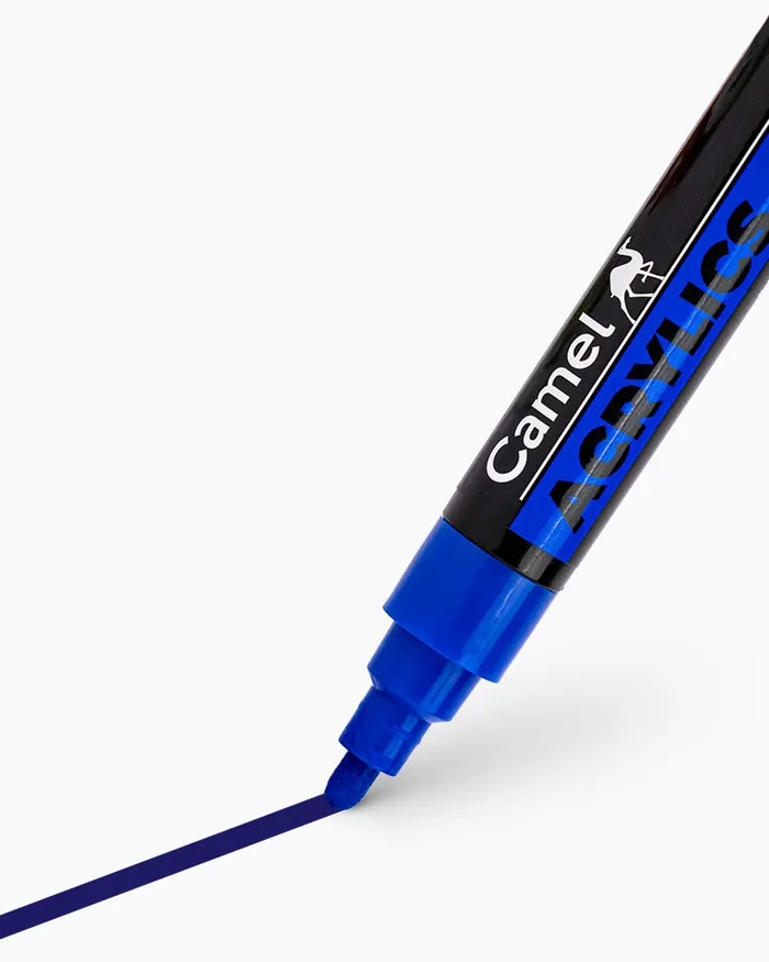 Camel Acrylic Markers Individual acrylic marker in Blue image 1
