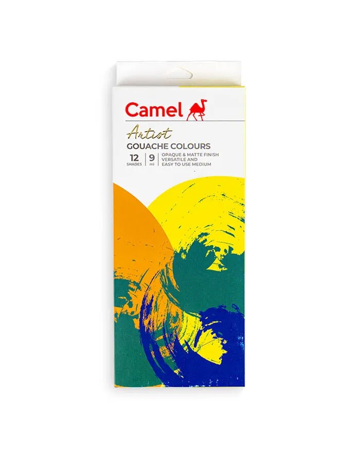 Camel Artist Gouache Colours Assorted pack of 12 shades image 1