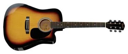 Fender Squier Acoustic Guitar Cutaway Electronics Sa-105Ce Sunburst image 1