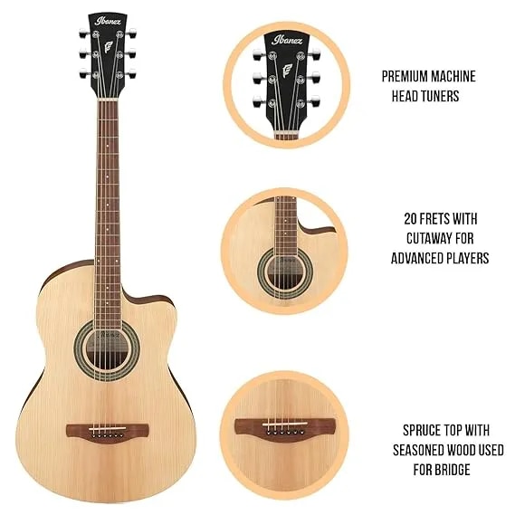 Ibanez Rose Wood Acoustic Guitar Md Series Md39C_Opn image 1