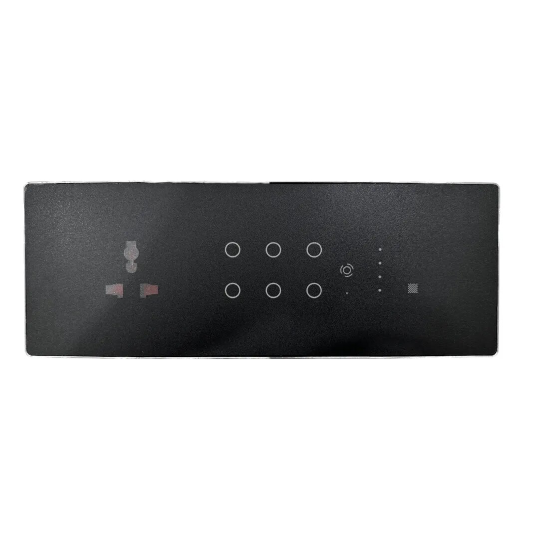 Retrofit Touch Panel | Touch 6 Switches 1 Fan 1 Socket | Best Retrofit WiFi Smart Switchboard for Lighting, Fan, and Appliance Control in Chennai image 1