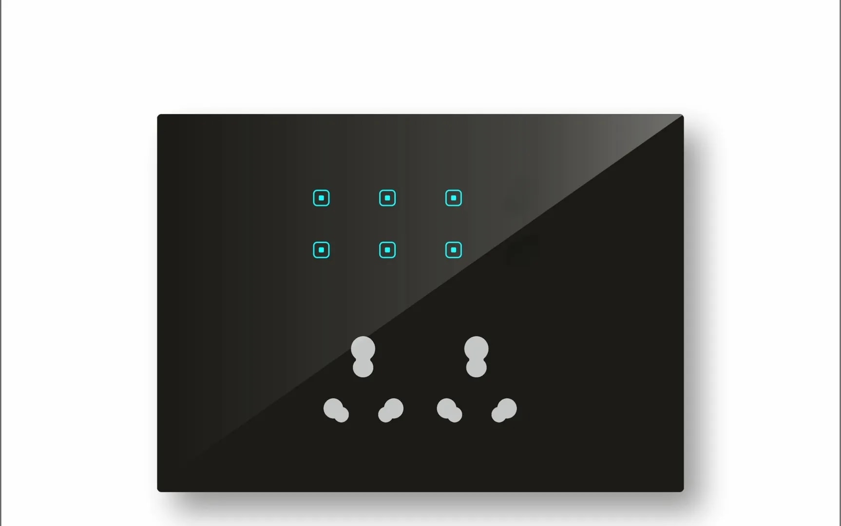 Wifi based Touch Panel | Touch 6 Switches 2 Sockets | Best Retrofit WiFi Smart Switchboard for Home Automation and Appliance Control in Chennai image 1