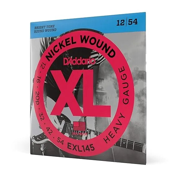 D'Addario EXL145 Nickel Wound 12-54 Heavy Electric Guitar Strings image 1