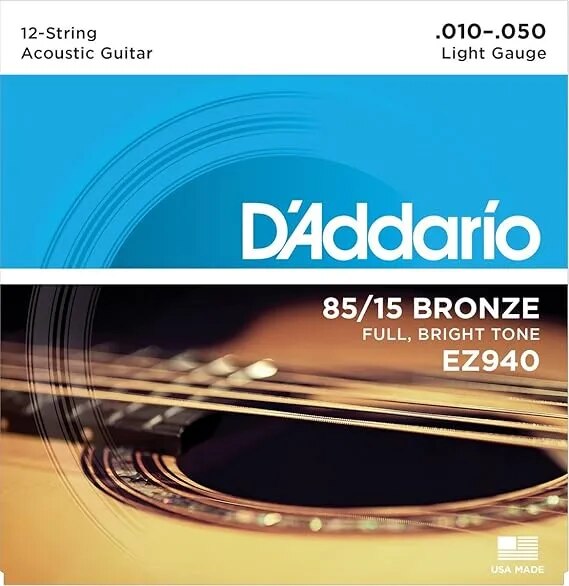 D'Addario EZ940 85/15 Light Guage Acoustic Guitar Strings image 1