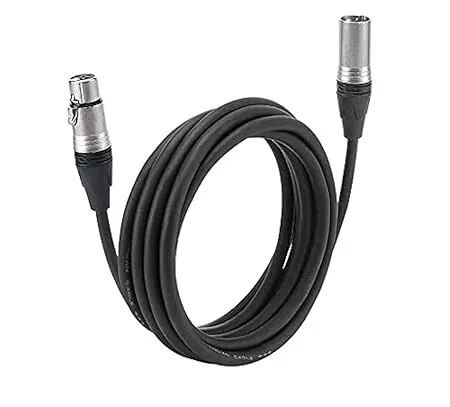 XLR Cable XLR Female to 1/4 Inch (6.35mm) TS Jack Microphone Cable 3PIN XLR Cable for Microphones, Speakers and Other Devices Electric Instrument Cable (6Mtr.) image 1