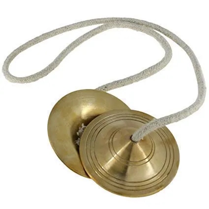 Manjeera Traditional Instrument Indian Music (4.1 Inches) image 1
