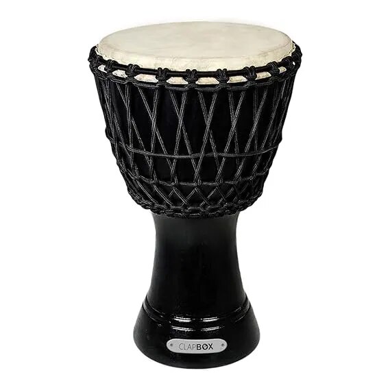 Clapbox Djembe - Mango Wood (12 Inches, Black) image 1