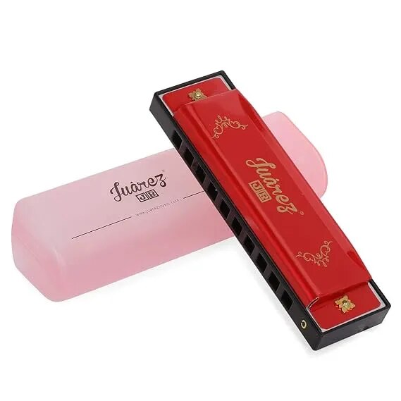 JUAREZ Junior JJ10HR 10 Holes Educational Harmonica Key of C Scale | Mouth Organ image 1
