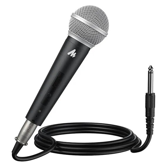 MAONO Dynamic Microphone Wired for Singing, Corded Karaoke Mic with 9.8FT/3M XLR Cable, with On/Off Switch (AU-WDM01) image 1