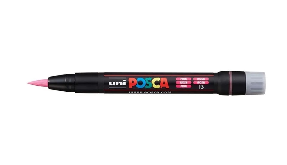 Uniball Posca PCF- 350 Soft Brush Tip Paint Marker Pen image 1