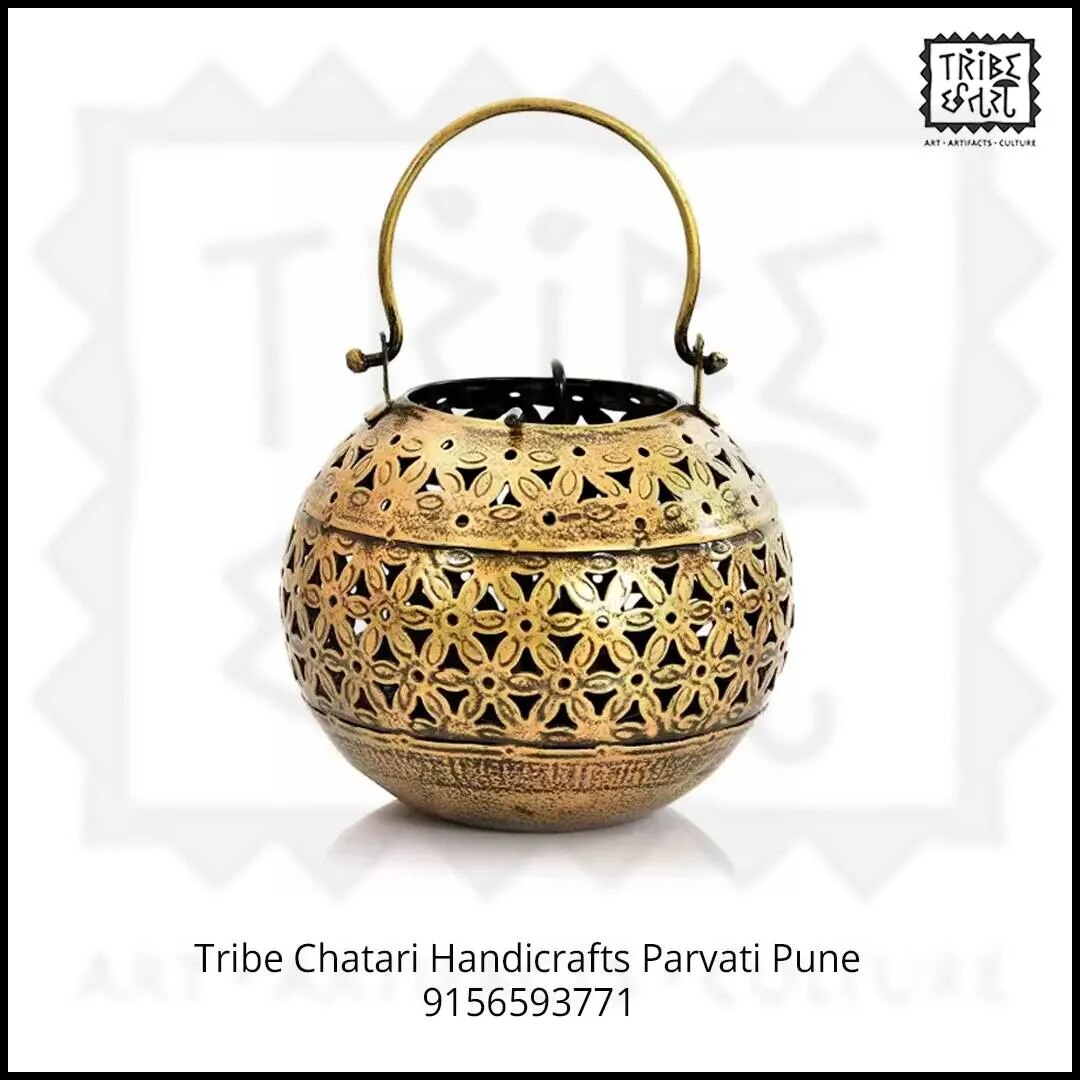 Designer Metal Round Tea light (Big) image 1